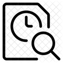 Time clock file search  Icon
