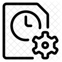 Time clock file setting  Icon