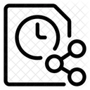 타임 클록 파일 공유  아이콘