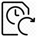 타임 클록 파일 동기화 아이콘