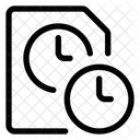 Time Clock File Timer Icon