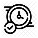 Time Clock Attendance System Timing Icon