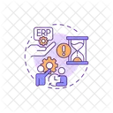 Erp Development Time Consuming Tasks Icon