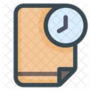 Time Document Time Report Document Icon