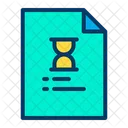 Time Document  Icon