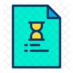 Time Document  Icon
