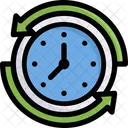 Online Shopping Time Duration Clock Icon