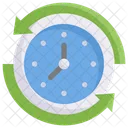 Online Shopping Time Duration Clock Icon