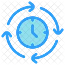 Time Efficiency Clock Management Icon