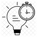 Time Efficient Idea Efficient Innovation Time Focused Concept Icon