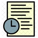 Time File Paper File Icon