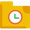 Time File Folder  Symbol