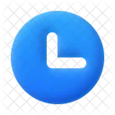 Time Clock 3 D Icon