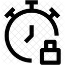 Time Lock Clock Icon