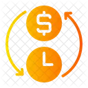 Time Is Money Save Time Save Money Icon