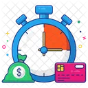 Time Is Money Business Time Efficiency Icon