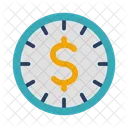 Money Time Clock Icon