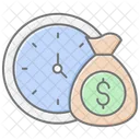 Time Is Money Awesome Lineal Color Icon Icon