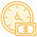 Time Is Money Duotone Line Icon Icon