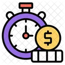 Time Is Money Investment Time Cash Time Icon