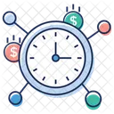 Time Is Money Financial Network Money Network Icon