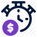 Time Is Money Productivity Efficiency Icon