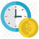 Time Is Money Time Management Time Cost Icon