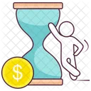 Time Is Money Timepiece Timeglass Icon