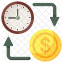 Time Is Money Efficiency Productivity Icon