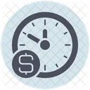 Business Time Is Money Dollar Icon