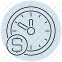 Business Time Is Money Dollar Icon