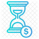 Time Is Money Hourglass Productivity Icon