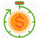 Time Is Money Time Management Money Icon