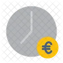 Clock Money Euro Icon