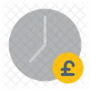 Clock Money Poundsterling Icon