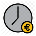Time Is Money Clock Euro Icon