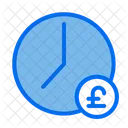 Clock Money Poundsterling Icon