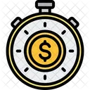 Time Is Money Time And Date Investment Icon