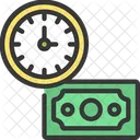 Time Is Money Clock Time Icon
