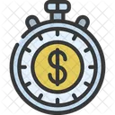 Time Is Money Stopwatch Time Icon