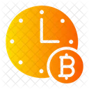 Time Is Money Digital Money Cryptocurrency Icon