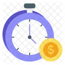 Time Is Money Save Money Productivity Icon