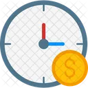 Time Is Money Clock Money Icon