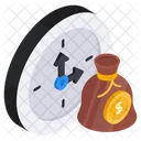 Time Is Money Business Time Efficiency Icon