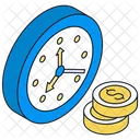 Time Is Money Money Time Icon