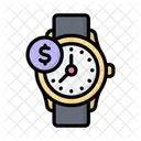 Time Is Money Money Time Icon