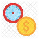 Time Is Money Money Time Icon