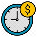 Money Time Clock Icon