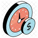 Time Is Money Investment Time Cash Time Icon