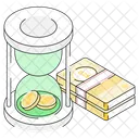 Time Is Money Investment Instalment Icon
